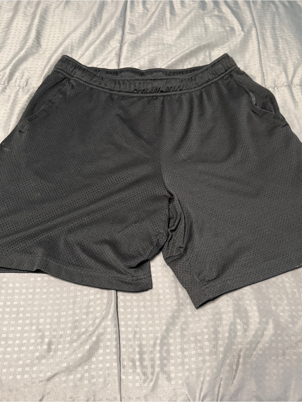 Nike Dri Fit Running Shorts Women’s Size Xl Black With Gray Swoosh